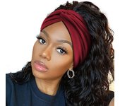 Las vendas del pelo de la yoga torcieron los abrigos principales extra grandes del turbante para las vendas anchas de la venda del entrenamiento de las mujeres Light Blue