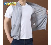 Chalecos de secado rápido de malla de verano Ropa tecnológica transpirable para hombres Aventura Escalada en montaña Outwear Chaleco de pesca Chaqueta sin mangas de trabajo Monos para hombres XL gris