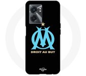 Coque Realme V23 logo om olympique demarseille Noire Fond - Maniacase