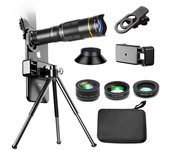 Venta al por mayor. Los fabricantes suministran telescopio para teléfonos móviles Teleobjetivo 32X Lente externa 4K para exteriores de alta definición Comercio exterior Venta al por mayor transfronteriza.