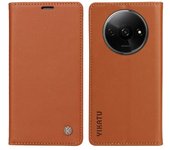 YK-001 para Xiaomi Redmi A3 / Poco C61 4G Funda de cuero de adsorción magnética oculta para teléfono
