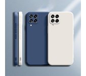 Funda para teléfono Samsung Galaxy A22 4G M22 M32 4G Funda de silicona líquida Funda protectora trasera para cámara Samsung M32 4G negro