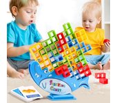 Juego de mesa de bloques de equilibrio apilables de 48 a 64 piezas para fiestas, accesorios de reunión, juego de interacción entre padres e hijos, juguetes, regalos de cumpleaños 48 block