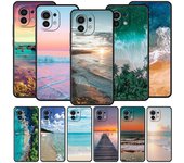 Funda de teléfono de lujo con diseño de playa y cielo azul marino para Xiaomi 12T Pro 12 13 11 Ultra Mi Note 10 Lite 10T 5G 11X Pro 11T 9T, funda de silicona suave Poco M3