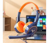 Auriculares para juegos con cable Auriculares para juegos con micrófono para PC Computadora portátil Ps4 Ps5 Play Station 4 5 Nintendo Switch Tablet E USB
