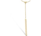 Les Trésors De Lily [L9549] - Collar chapado en oro 'Sissi' oro blanco - 65x3 mm oro