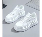 Zapatillas de deporte para Mujer, Zapatillas blancas para Mujer, zapatos deportivos informales a la moda, zapatos transpirables de malla con cordones para correr para Mujer 35