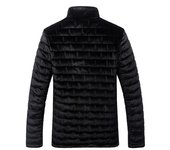Chaqueta de invierno para hombre, chaqueta acolchada de algodón, chaqueta acolchada, abrigos de otoño para hombre, chaquetas acolchadas de franela, prendas de vestir con cuello levantado S