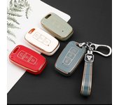 Funda de TPU para llave de coche, accesorios para coche Kia/Forte/Rio 3 K2 K3 K5/Sportage/Hyundai IX35/Sonata 8 4Button White