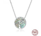 Collar con colgante de plata de ley S925, collares de plata con diseño de árbol de la vida para Doctor, regalo profesional de salud, joyería para mujer