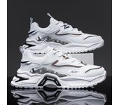 Zapatillas de deporte para hombre, zapatillas de plataforma transpirables para correr para hombre, zapatillas cómodas con cordones para exteriores, zapatillas para correr, zapatillas de hombre 39