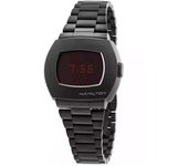 Hamilton American Classic PSR Reloj digital de cuarzo con esfera negra y acero inoxidable H52404130 100M para hombre negro