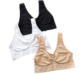 Sujetador deportivo para mujer sin relleno Sujetador para dormir Ropa interior Sujetador deportivo para dormir Chaleco deportivo de yoga Top de talla grande sin relleno de esponja Bralette S champagne