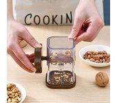 1 molinillo manual de frutos secos, triturador multifuncional de frutos secos para cocina, machacador portátil de cacahuetes.