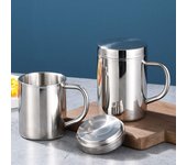 1 Uds. Vaso térmico para beber cerveza, té, zumo, tazas aisladas de doble capa, nueva taza de acero inoxidable without lid 200ml