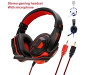 SY830MV Nuevos auriculares estéreo Soyto para juegos con control de volumen y micrófono para PC y teléfonos inteligentes blanco