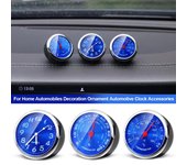 Reloj para coche, reloj automático, termómetro, higrómetro, decoración interior de automóviles para el hogar, adorno, reloj automotriz, accesorios para el coche