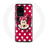 Coque pour Samsung Galaxy S20 Ultra Minnie Mouse Dessin animé Rouge