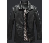 Chaqueta de otoño e invierno para hombre, nueva chaqueta de cuero PU de alta gama para hombres de mediana edad, chaqueta superior de invierno M