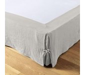 Cache-sommier  Gaïa  toutes dimensions  Gaze de Coton  - Gaïa Nuage - 90 x 190 cm