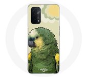 Coque pour Oppo A74 5G Amazone Perroquets Vert
