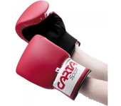 Carta Sport - Manoplas de boxeo unisex para adultos con palma de malla One Size rojo