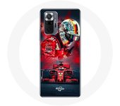 Coque pour Xiaomi Redmi Note 10 Pro Formule 1 Sebastian Vettel Pilote F1 Rouge