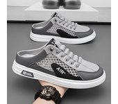 2024 Zapatos casuales de verano para hombre Zapatillas de media pantuflas de moda para hombre Zapatos deportivos para hombre Zapatillas de marca 39 caqui