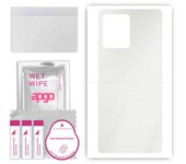apgo Protective Skin Sticker for the back compatible with Xiaomi Redmi Note 12 Pro Plus, Wrap Film, Foil, Vinyl - Pattern Matte Transparent
