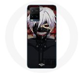 Coque maniacase pour Vivo Y21s 2021 / Y21 2021 Tokyo Ghoul Kaneki Ken Masque Japonais Anime
