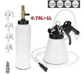 Bomba de purga de líquido de frenos neumática de 1,75 L, Kit de purga de aceite Extractor de aire para coche 1 kit