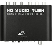 5.1 Audio Rush SPDIF Coaxial a 5.1/2.1 Canal DTS/AC-3 Decodificador de Audio Sonido Envolvente Rush para STB EU Plug