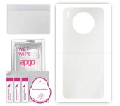 apgo Protective Skin Sticker for the back compatible with Honor 50 LITE, Wrap Film, Foil, Vinyl - Pattern Matte Transparent
