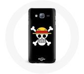 Coque pour Samsung Galaxy A3 One Piece Manga Tete de Mort Fond Noir