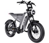 Bicicleta eléctrica GUNAI-Y para adultos, bicicleta de montaña eléctrica todoterreno de 20 pulgadas con batería de 48 V 18 Ah, 7 velocidades negro