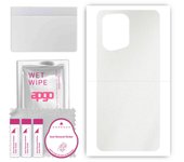 apgo Protective Skin Sticker for the back compatible with Oppo Find X5 Pro, Wrap Film, Foil, Vinyl - Pattern Matte Transparent