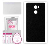 apgo Protective Skin Sticker for the back compatible with Xiaomi Redmi 4 (China), Wrap Film, Foil, Vinyl - Pattern Matte Black
