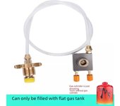 Volante de cobre con alivio de presión y válvula de llenado de tanque de gas para estufa de exterior/camping.