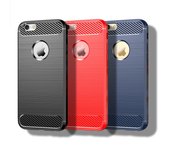Para iPhone 6 Funda Para Apple iPhone 6S 6 Cubierta 4.7 pulgadas Fibra de Carbono A Prueba de Golpes Silicona Parachoques Protector Para iPhone 6 6s Fundas For iPhone 6 negro
