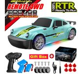 Nuevo coche de control remoto 4WD Drift Car GTR PRO Racing Retro Classic Car 4X4 Camión de radio de alta velocidad Modelo de juguete Regalo para niños 1 Battery verde