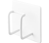 Gancho magnético para manguera de ducha de baño Yamazaki Jitsugyo, color blanco, 7,5 x 3,8 x 7,5 cm de ancho x 1,27 x 0,79 pulgadas de alto. La manguera de ducha tipo torre no toca el suelo. Gancho magnético para manguera