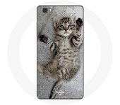 Coque pour Huawei P8 Lite chaton Bengal dormir