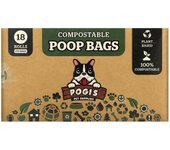 Bolsas de arena compostables para mascotas de Pogi's, 18 rollos, 270 bolsas