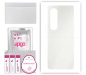 apgo MATTE Protective Skin Sticker for the back compatible with Samsung Galaxy Z Fold4, Wrap Film, Hydrogel Film, Flexible, Soft TPU with positioning