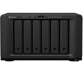 Synology DiskStation DS1621+, NAS de 6 bahías, CPU QC AMD Ryzen V1500B de 64 bits, RAM 4 GB, 3 puertos USB 3.0, 2 puertos eSATA, 4 puertos GLAN, 1 puerto PCIe