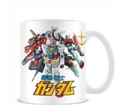 Taza de Gundam Mech Mash Up One Size blanco