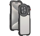 Jaula portátil para teléfono, plataforma de video para teléfono móvil, estabilizador de mano para teléfono inteligente con 3 monturas de zapata fría y Phone Cage Only