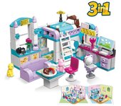 Bloques de construcción de iluminación para niña, 194 Uds., montaje en casa para dormitorio, cocina, sala de estar, modelo de casa de muñecas, regalos, 4801