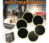 Parche de reparación de neumáticos de bicicleta, adhesivo sin pegamento, reparación rápida, parche de protección de neumáticos para almohadillas de reparación de neumáticos interiores de bicicleta de montaña y carretera 10PCS