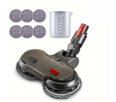 El accesorio de trapeador eléctrico es compatible con las aspiradoras verticales inalámbricas Dyson V11 V10 V8 V7 V15 y viene con 6 almohadillas de trapeador lavables y taza.